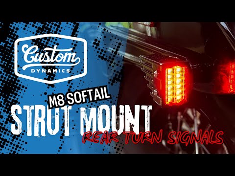 CUSTOM DYNAMICS 2020-2292 CD-RTS-18ST-B Rear Strut Mount LED Turn Signals - Black with Smoke Lens