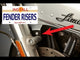 CYCLE VISIONS 1410-0104 CV2014-23 Fender Risers Fender Riser - Chrome
