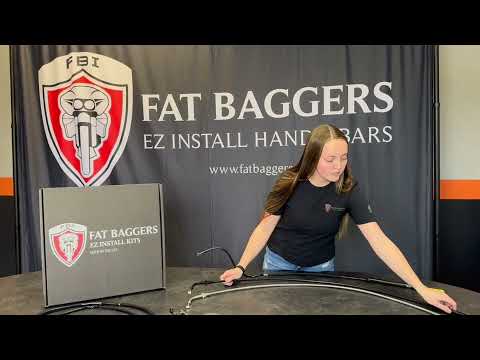 FAT BAGGERS INC. 0662-1227 108004 EZ Install Upper Clutch Cable - FLHX/FLTR,SE - +4" - Braided