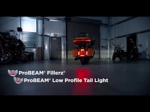 CUSTOM DYNAMICS 2010-1366 PB-TL-SBW-R ProBEAM® Squareback LED Taillight Kit - with License Plate Illumination Window - Red