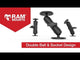 RAM MOUNTS 0603-0471 RAM-B-202 Mount Adapter Ball Mount - AMPS Hole Adapter