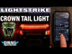 Ciro Crown Taillight With Lightstrike™ Technology Red Lens Chrome - 40173 For Harley Touring 2006-2026
