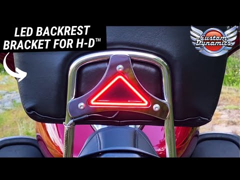 CUSTOM DYNAMICS 2040-2607 CD-BR-HD-B Dual Intensity Run & Brake Backrest LED Light - Run/Brake - Black