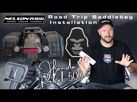 Nelson Rigg Road Trip Saddlebag Black - NR-400 For Harley 2000-2024 | Indian Scout 2015-2023 | BMW 18 2021-2024 | Triumph Speedmaster 2004-2016