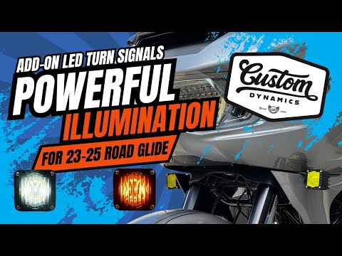 CUSTOM DYNAMICS 2040-3443 SD-23RG-FT-AW  Shark Demon® LED Front Turn Signals Front Turn Signals - Shark Demon® - LED - Amber/White - Smoke