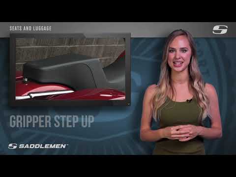 SADDLEMEN 0810-2051 Y13-16-171 Step-Up Seat — Front Tuck-n-Roll Step-Up Seat - Front Tuck-n-Roll - Black