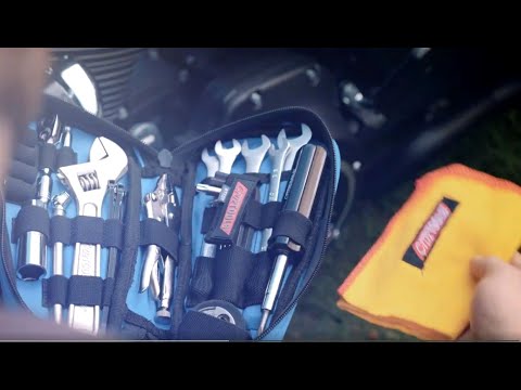 CRUZTOOLS 3812-0023 RTTD1 RoadTech™ Teardrop Tool Kit for Harley Davidson Softail Tool Kit - Teardrop - Zipper Pouch - Combination - Harley Davidson Softail