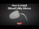 BILTWELL Utility Mirror Rectangular Clamp-On - 1"
