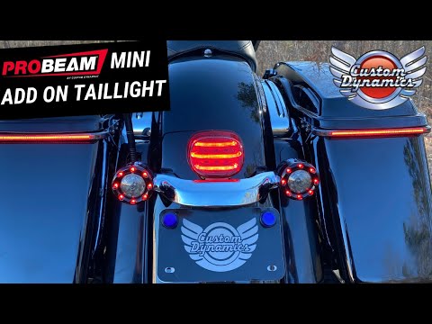 CUSTOM DYNAMICS 2010-1401 PB-MINITL-BCM-R ProBEAM® Mini Add-On Tail Light - Red - '14-'24