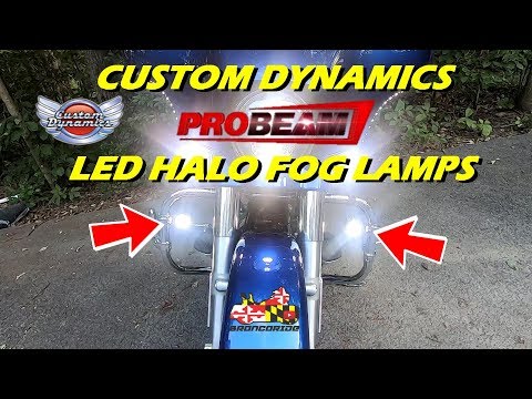 Custom Dynamics Fog Light - PB-FOG-SS8-B For Harley Touring 2010-2013