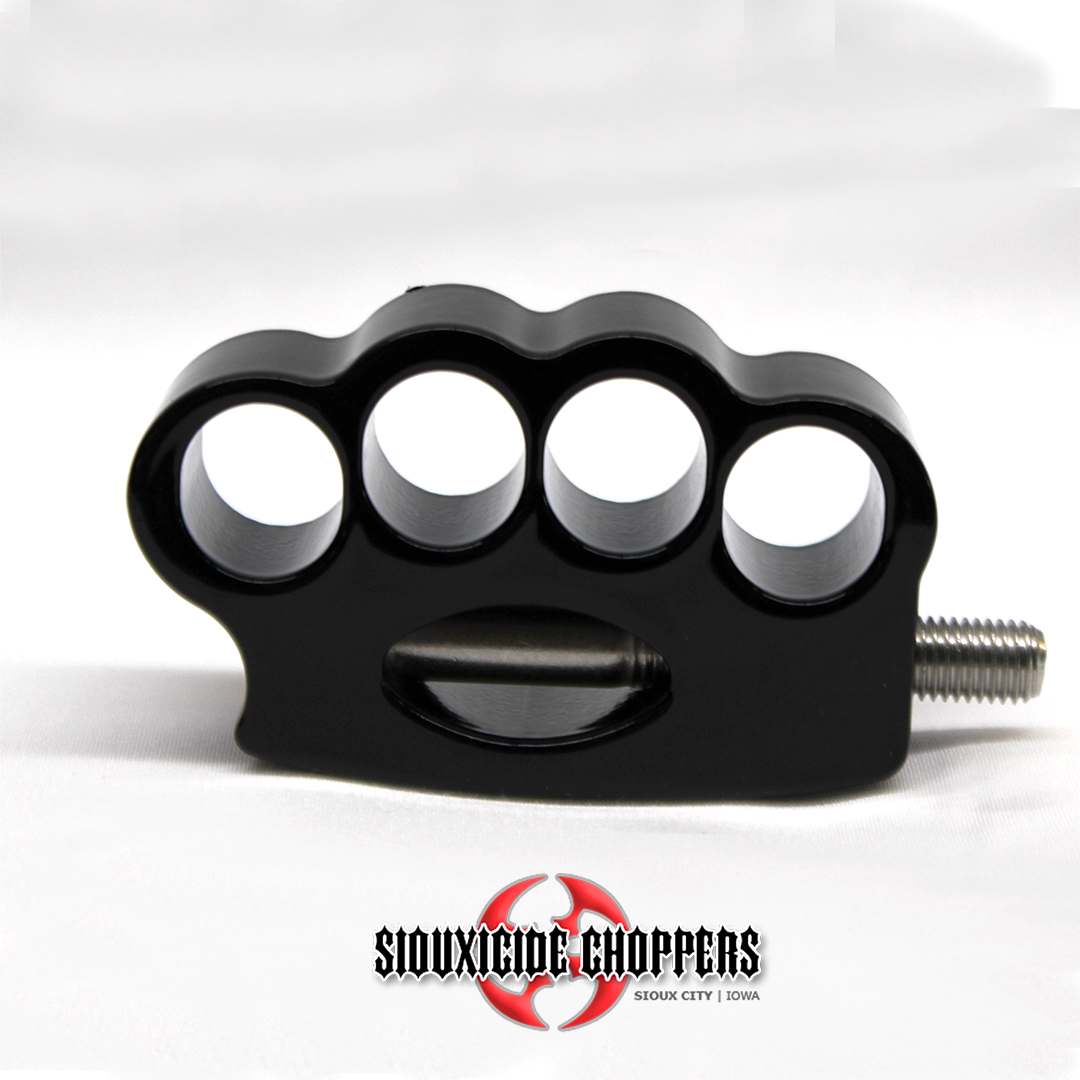 Siouxicide Choppers Brass Knuckle Heel & Toe Shifter Chrome For Harley Touring 1997-2026