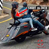 Siouxicide Choppers Excalibur Detachable Sissy Bar Backrest Black, Short 16, 1 1/4 In For Harley Touring 2009-2026