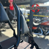 Siouxicide Choppers Excalibur Detachable Sissy Bar Backrest Chrome, Short 16, 1 1/2 In For Harley Touring 1997-2008