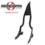 Siouxicide Choppers Softail Excalibur Backrest Black, Short 16, 1 1/4 In For Harley Softail 2018-2026