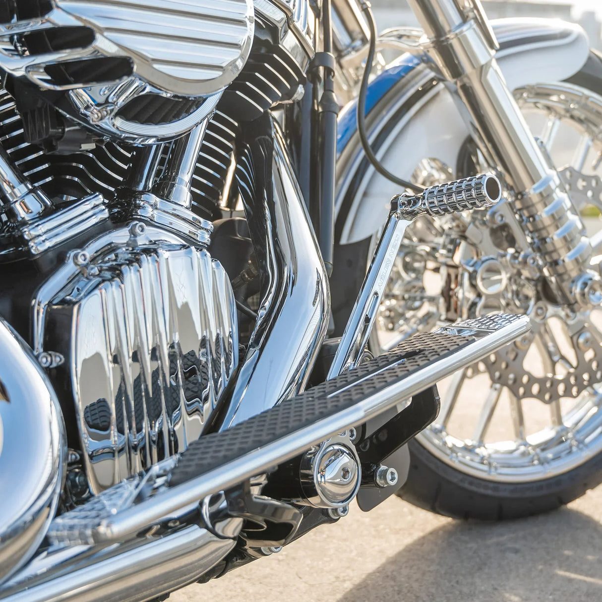 Arlen Ness SpeedLiner Foot Control Kit Solo Chrome - 420-105 For Harley Touring 1999-2026