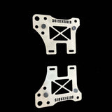 Siouxicide Choppers Bag Armor - For 2016-2023 Stock Harley Drop Bag, Chrome