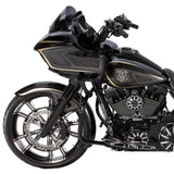 Arlen Ness Dual-Disc Hot Legs Fork Legs Black Anodized Smooth Dual Disc - 06-502 For Harley Touring 2008-2013